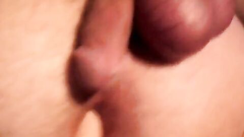 Crossdresser gapes his ass and cums hard