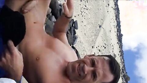 Spanish Beach Masturbation