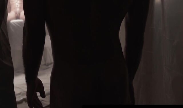 Three hunks with twink Adrian Rose anally fucking in hardcore gay foursome orgy