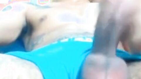 Big-Cock Latin Twink Shows Off on Webcam