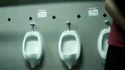 Public Handjob in a Restroom by Bigcockflasher