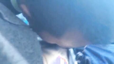 Twink Sucks Big Cock in a Car