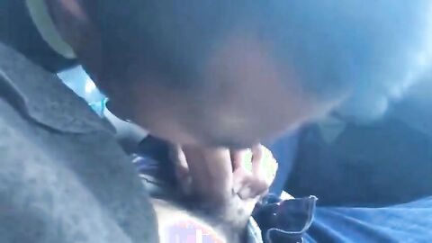 Twink Sucks Big Cock in a Car