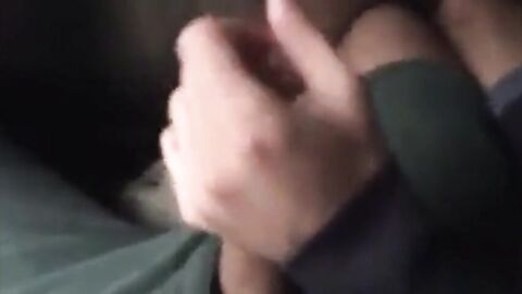 Helping Hand on the Bus with a Big Cock