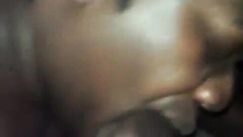 Fat Gay Amateur Sucks a Big Black Cock