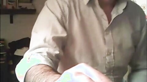 Mature Amateur Bear Daddy Cums
