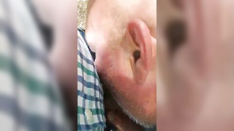 Big-Cock Daddy Blowjob in the Park