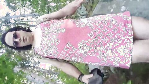 Crossdresser's Outdoor Adventure