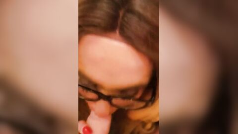 Sucking Daddy's Cock in my Slutty Crossdress