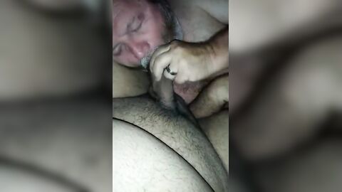 Grandfather's Big Cock Blowjob by a Buddy