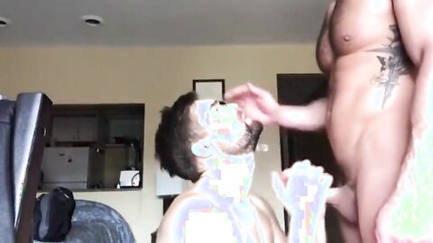 Muscle Hunks' Feeding Time: Blow and Hand Job