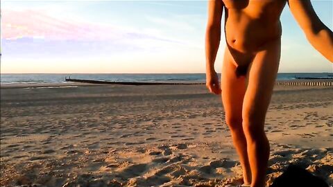 Nude Beach Twink Exposed Outdoors