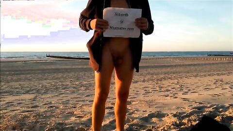 Nude Beach Twink Exposed Outdoors