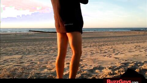 Nude Beach Twink Exposed Outdoors