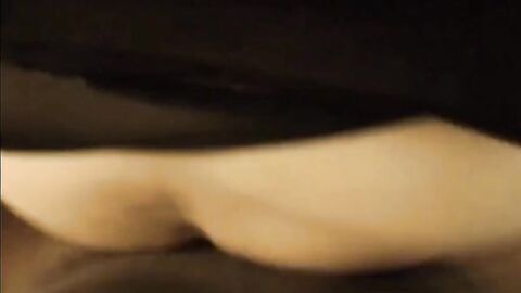 Mature Tranny's Interracial Blowjob Caught on Cam