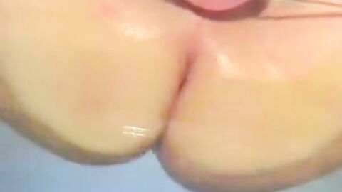 Rubbing My Big Fat Oily Ass on a Glass Table
