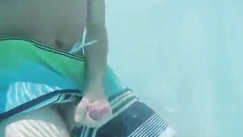Public Pool Masturbation Caught on Tape