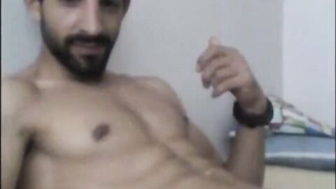 Big-Cock Turkish Hunk Cums on Webcam