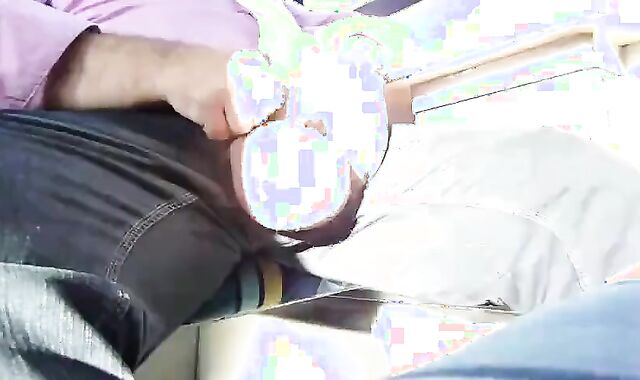Big-Bellied Daddy Bear Plays with His Balls