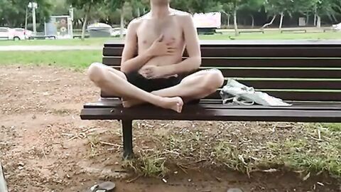 Big Cock Wank Outdoors