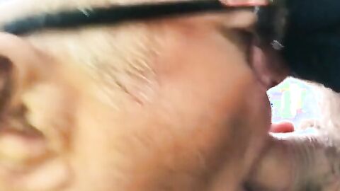 Lucky Sunday: Outdoor Bear Blowjob