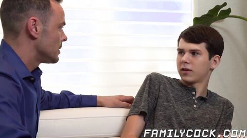 I disciplined my blabbermouth stepkid Dakota Lovell by thrusting my cock in his mouth
