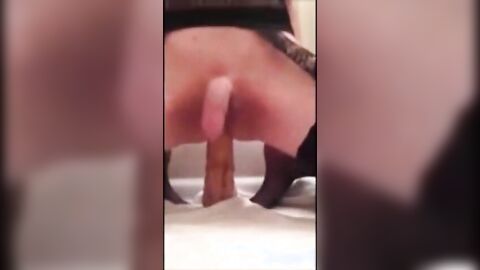 Sissy Crossdresser Cums Handsfree with Sex Toys