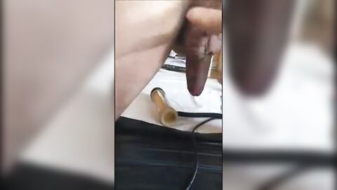 Milking My Big-Cock Stud with a VENUS 2000