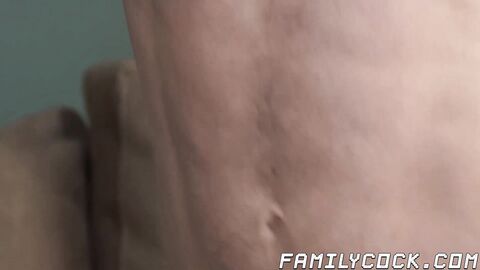 Twink has his ass rimmed by stepbro before bareback pounding
