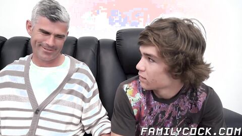 Stepsons forbidden hardcore threesome pounding with daddy