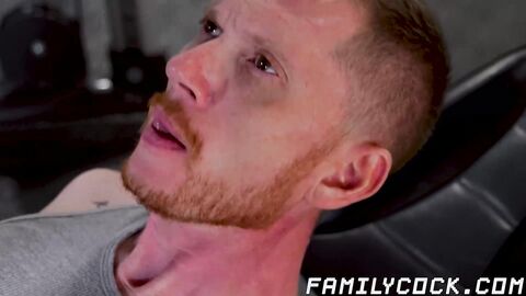 Eric Charming and Brody Kayman engage in a barebacking session at the gym