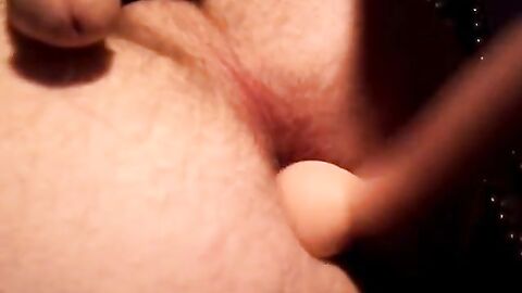 Crossdresser gapes his ass and cums hard