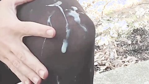 Outdoor Crossdresser Jane Plays with Sex Toy
