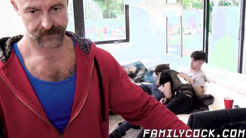 My dad enjoys watching me as I destroy my friend Dakota Lovells ass