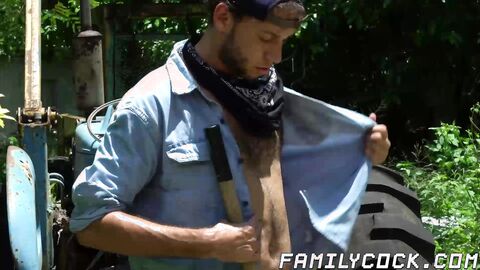 My well built stepcousin Jay Seabrook helped me on the farm so I feed him my lean mea