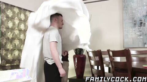 Stepgrandpa Josh Cannon barebacked me until he cums inside my deep ass