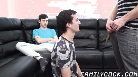 Bisexual guys Dakota and Jack devour Greg McKeons commanding dick