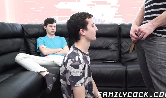 Bisexual guys Dakota and Jack devour Greg McKeons commanding dick