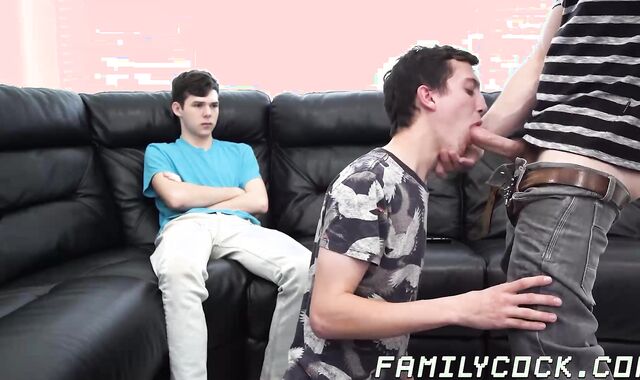 Bisexual guys Dakota and Jack devour Greg McKeons commanding dick