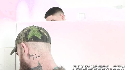 Crystal eyed Dylan Hayes licks Jack Dixon hairy armpits and get on his knees for a bl