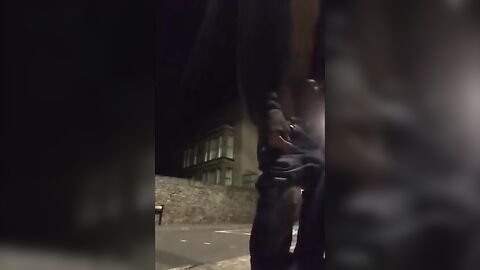Exhibitionist Twink Strokes It on the Busy Streets