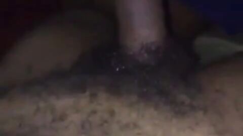 Black Amateur Sucks Big Cock Dry