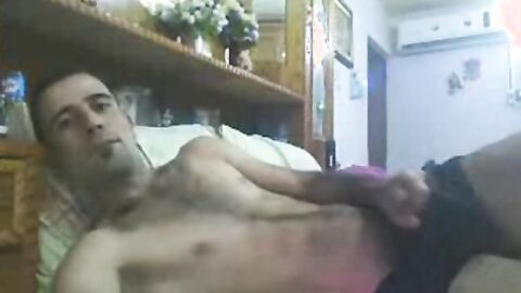 Arab Guy Strokes His Big Cock on Cam