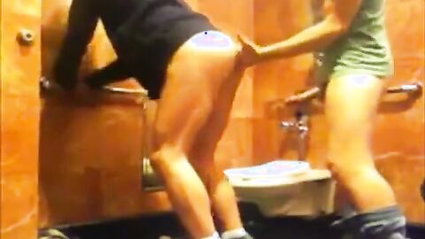 Bareback Seeding in a Public Restroom
