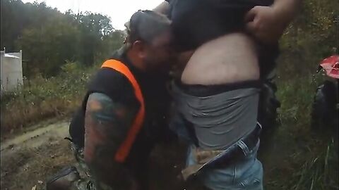 Muddy Outdoor Blowjob