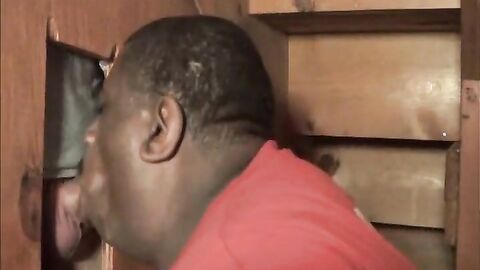 Big White Cock Feeds Black Man With Big Lips