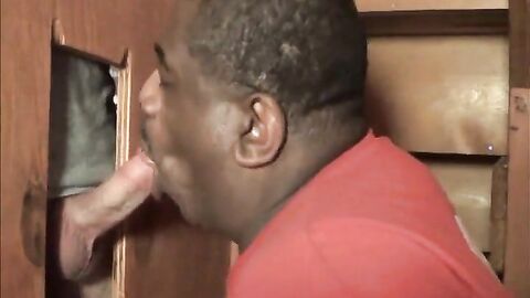 Big White Cock Feeds Black Man With Big Lips