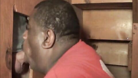 Big White Cock Feeds Black Man With Big Lips