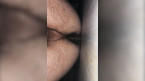 Black Bareback Fuck at the Cabin Glory Hole