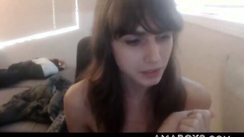 Femboy Alice Cums Hard on Webcam